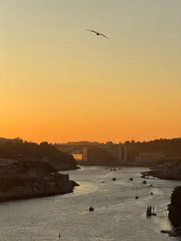 Porto, the Douro at sunset