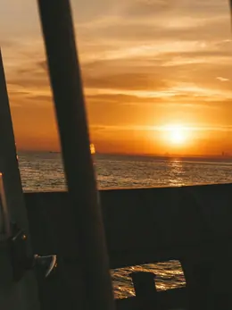 Sunset from the ferry deck